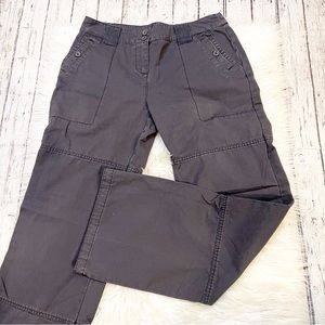 Boden WM261 Medium Gray Cotton Trousers Women’s Size 12 Long